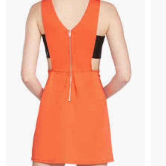 JustFab Alaya Leather Strap Cutout Mini Dress XS - Picture 2 of 7